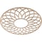 Ekena Millwork Cannes Wood Fretwork Pierced Ceiling Medallion, Alder, 28"OD x 9 5/8"ID x 1/4"T CMWP28X28X0250CNAL - alternate 3
